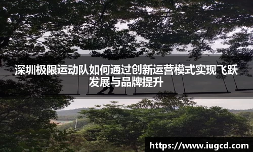 深圳极限运动队如何通过创新运营模式实现飞跃发展与品牌提升
